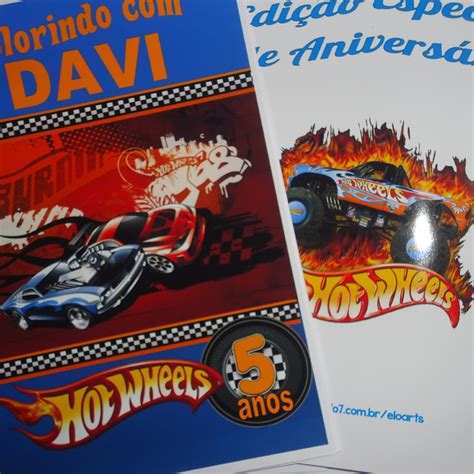 REVISTINHA DE COLORIR X Cm Hot Wheels Elo