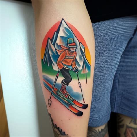 56 Ski Tattoo Ideas TattooClue