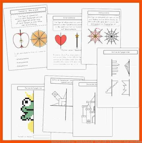 Symmetrie Klasse Arbeitsbl Tter Mathe Arbeitsbl Tter