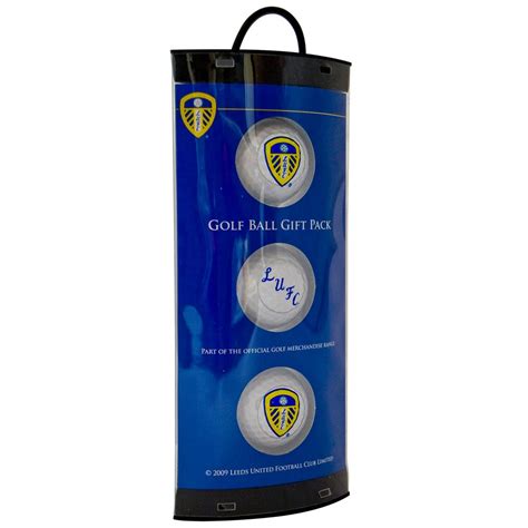 Leeds United Fc Golf Balls T Pack Set Of 3 New Ebay