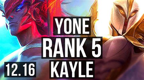 Yone Vs Kayle Top Rank Solo Kills Legendary Tr