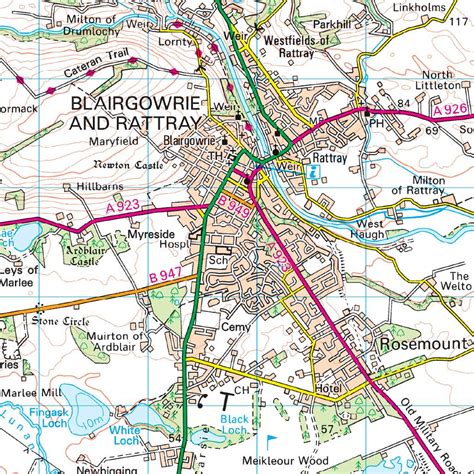 os map blairgowrie forest alyth landranger map ordnance survey shop