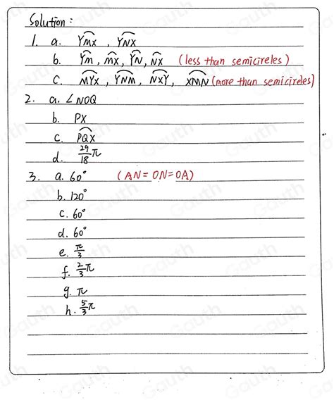 Solved Identify The Following 1 In The Figure X And Y Are The Endpoints Of A Diameter A