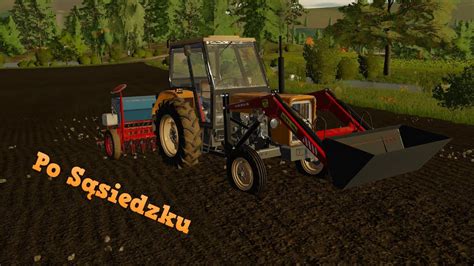 Po Sąsiedzku w fs22 41 Siew jęczmienia na nowy polu Akcja wapno