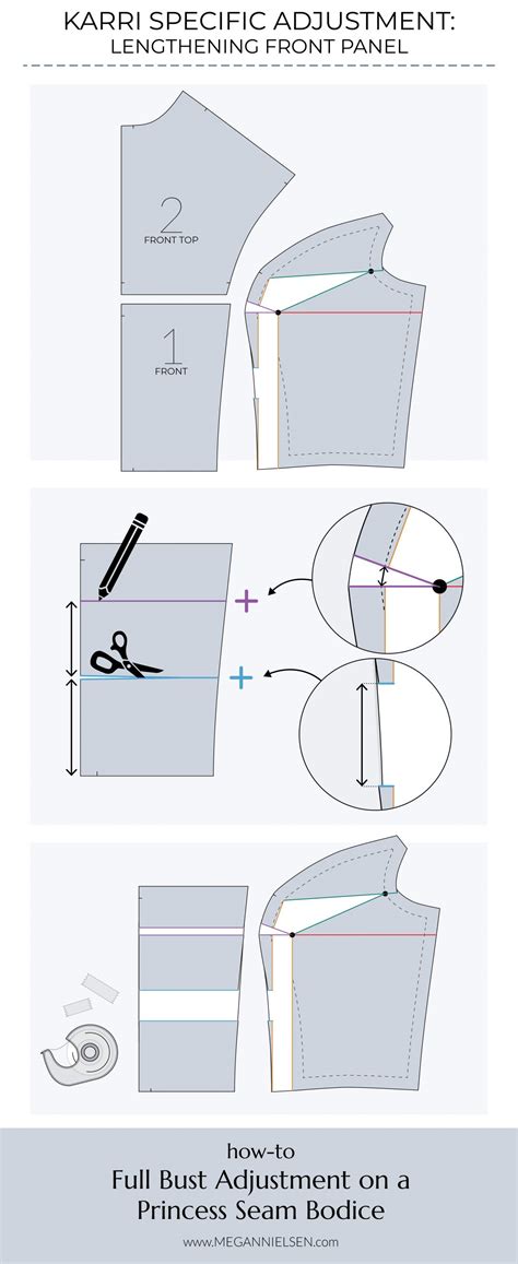 How To Do A Full Bust Adjustment On Princess Seams