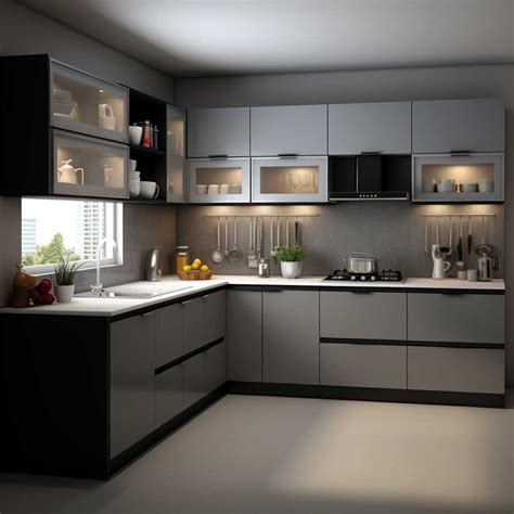 Modern L Shape Modular Kitchen Design Ideas