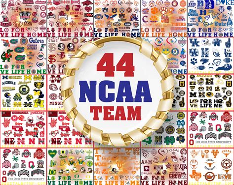 44 Team Ncaa Bundle Ncaa Svg Ncaa Svg Football Svg Files Ncaa Logo