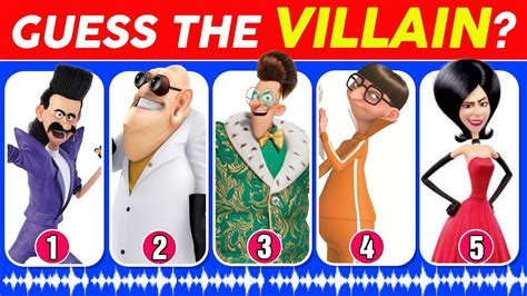 Guess The Despicable Me Villain By Their Song Voice Maxime Le