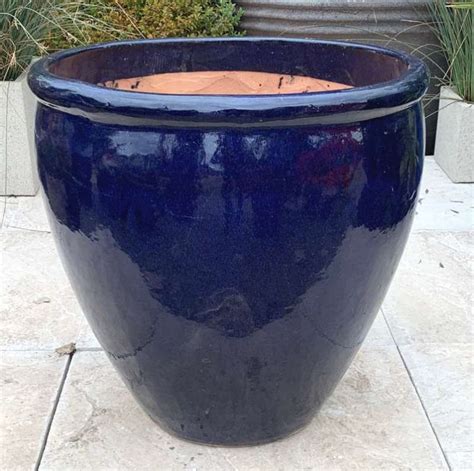 Large Glazed Ceramic Plant Pots For The Garden World Of Pots