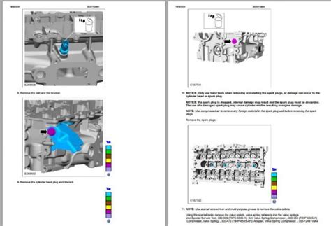 Ford Fusion Engine 1 5l Ecoboost 118kw 160ps I4 Repair Manual