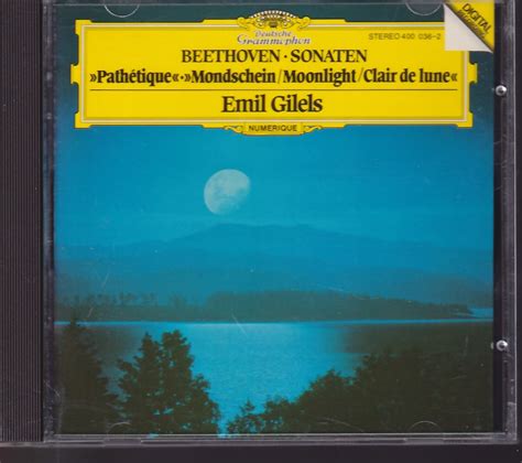 【目立った傷や汚れなし】ベートーヴェン ピアノ・ソナタ第8番「悲愴」 第14番「月光」 第23番「熱情」 エミール・ギレリス【dg西独盤 極美