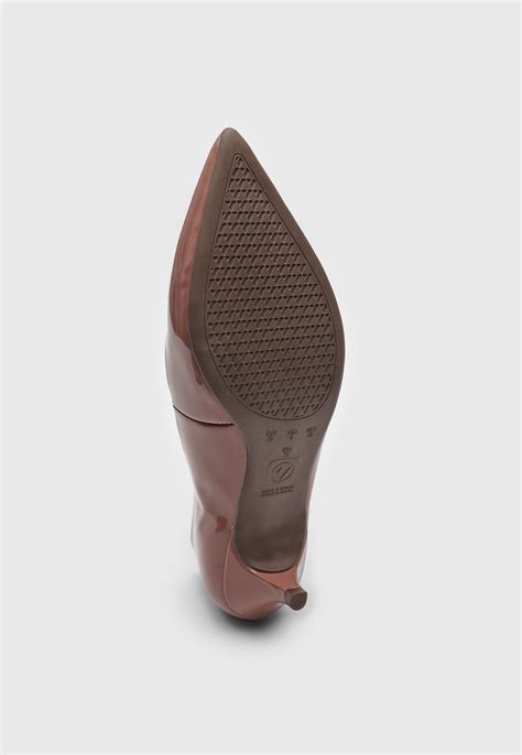 Scarpin Via Uno Verniz Nude Compre Agora Dafiti Brasil
