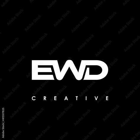 EWD Letter Initial Logo Design Template Vector Illustration Stock