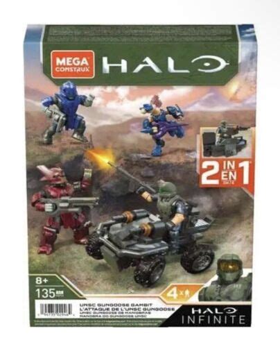 Mega Construx Halo UNSC GUNGOOSE GAMBIT Set W Marine Brutes Jackal