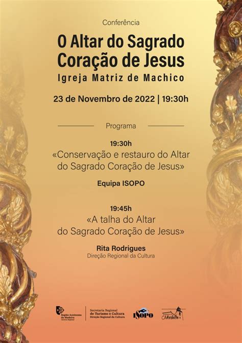 Confer Ncia Na Igreja De Machico Sobre O Altar Do Sagrado Cora O De