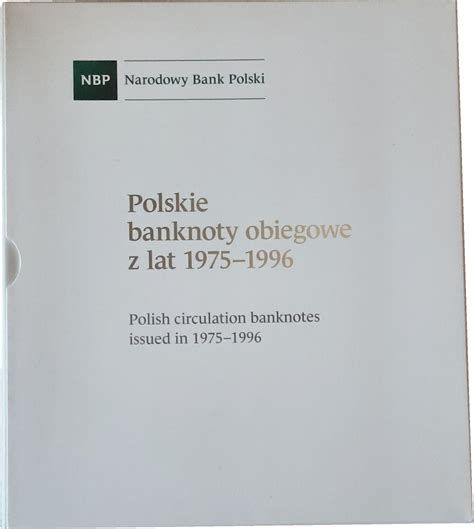 Polskie Banknoty Obiegowe Z Lat 1975 1996 Kompletny Album NBP