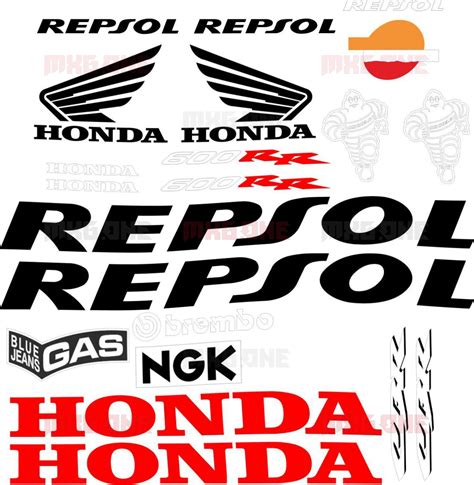 Honda Cbr Rr Repsol Txt Stickers Set Mxg One Best Moto Decals