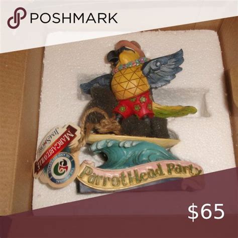 Jim Shore Margaritaville Parrot Head Party Figurine Mib Parrothead Party Parrot Head Party