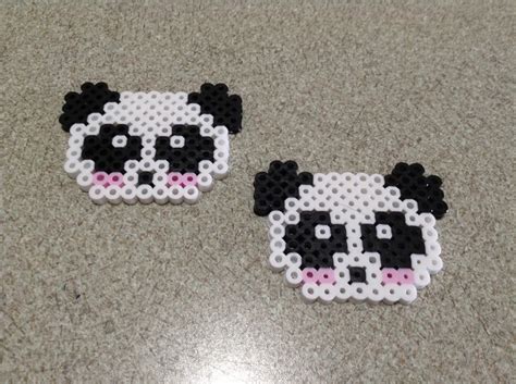 Perler Bead Panda Head Sprites