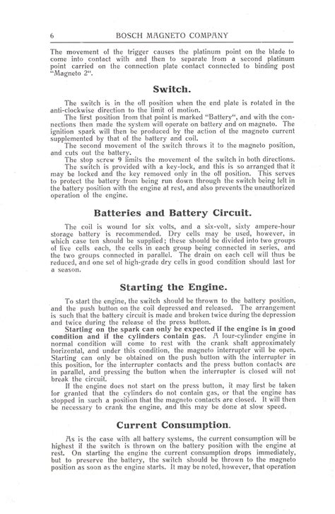 Bosch Magneto Duplex Ignition Brochure