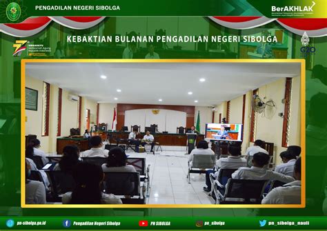 Kebaktian Rutin Keluarga Besar Pengadilan Negeri Sibolga