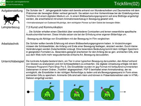 Trickfilm 02 Aufgabenstellung Lehrplanbezug Ppt Herunterladen