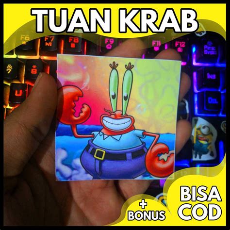 Jual Stiker Tuan Krab Hari Bahagia Aesthetic Stiker Stiker Tumblr