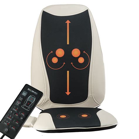 Buy Back And Neck Massager Shiatsu Massage Chair Seat Cushion With Heat Kneading Rolling