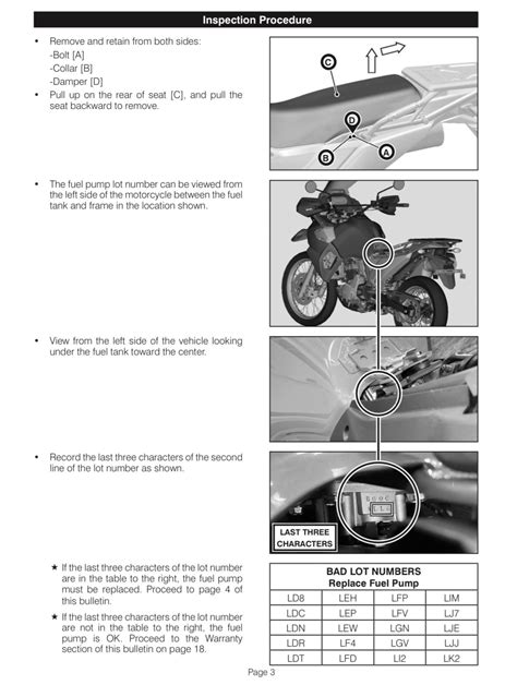 For Those With 2022 Klrs If You Want To Check Your Fuel Pumps Before