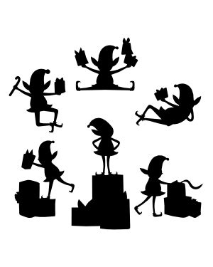 Elf Hat Silhouette Clip Art