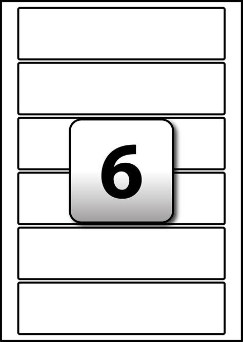 Template For 6 Labels Per Page