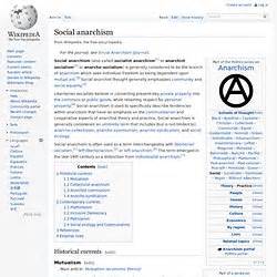 Social Anarchism - Anarchist Theory | Pearltrees