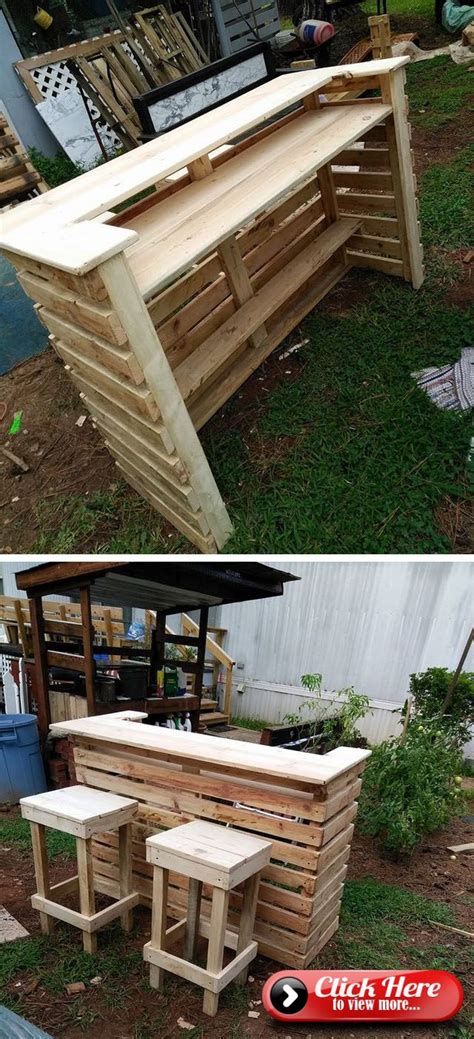 Pallet Outdoor Bar Outdoor Pallet Bar Pallet Garden Furniture Diy