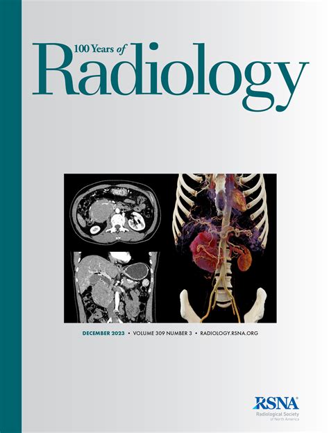 Top Publications In Radiology 2023 Our 100th Year Radiology