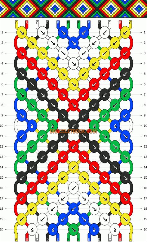 Normal Friendship Bracelet Pattern 10987 Friendship Bracelet Patterns Diy Friendship