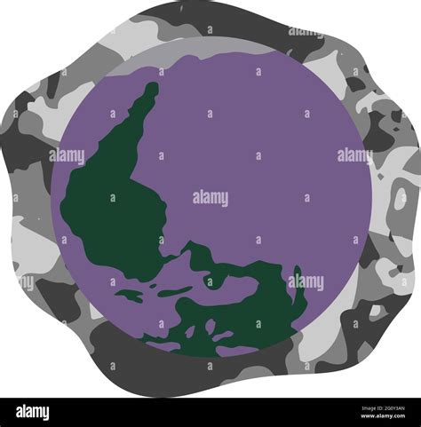 Esta Es Una Ilustración De La Tierra Contaminada Con El Medio Ambiente Imagen Vector De Stock