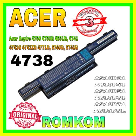 Promo Baterai Original Acer Aspire