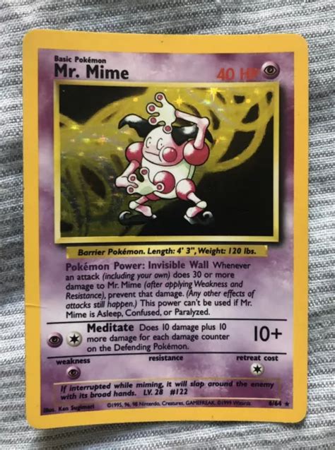 Carte Pok Mon Mr Mime Fran Ais Jungle Holo Edition Eur