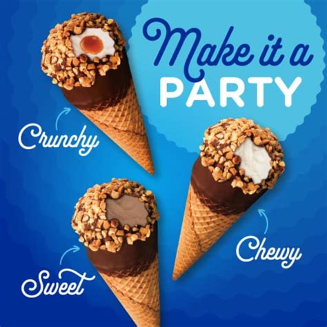 Kroger Variety Pack Vanilla Chocolate Vanilla Caramel Sundae Cones