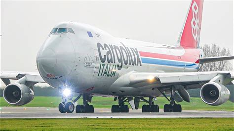 K Cargolux Italia F Landing And Close Up Take Off At