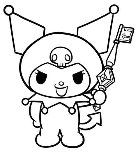 dibujos de kuromi  colorear  disfrutar