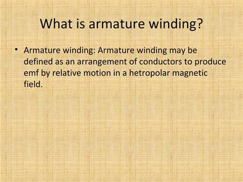 armature Winding