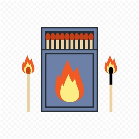 Premium Vector Vector Illustration Of An Open Matchbox With Matches