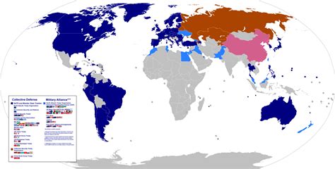 Map of major military alliances in the world : r/MapPorn