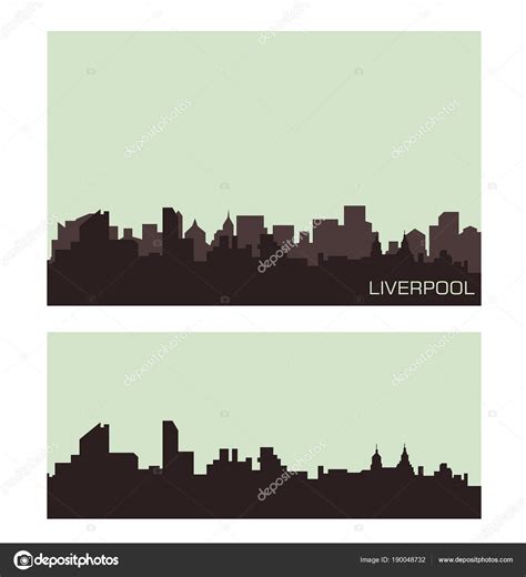 Liverpool City Skylines Stock Vector By Sky Designs