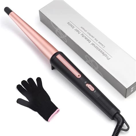 Hair Curling Wand Mm Tapered Curling Iron Professional Ceramic