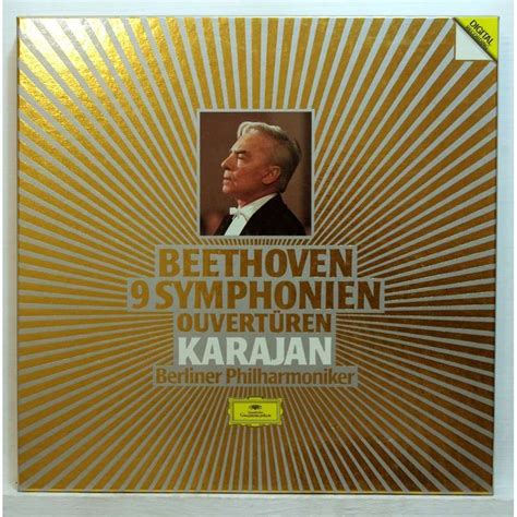 Beethoven 9 Symphonies By Herbert Von Karajan LP Box Set With