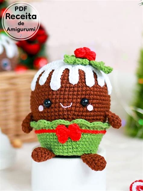 Amigurumi Natal Bolinho Receitas PDF Grátis 500 PDF Passo a Passo