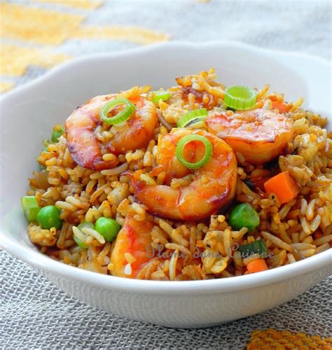 Riz Sauté Aux Crevettes Plat Avec Du Riz Cuisine Asiatique Recette