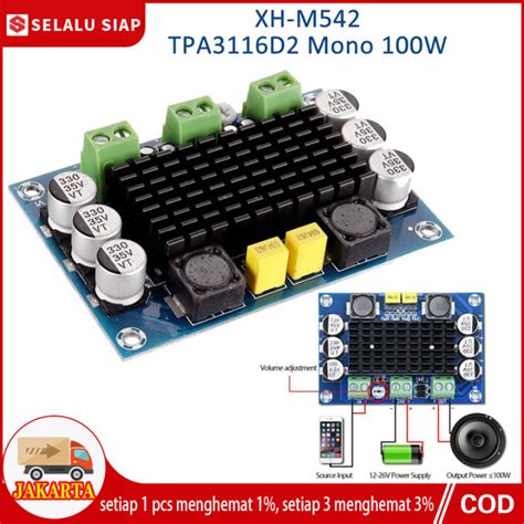 Xh M Dc V W Tpa Da Mono Channel Digital Power Audio